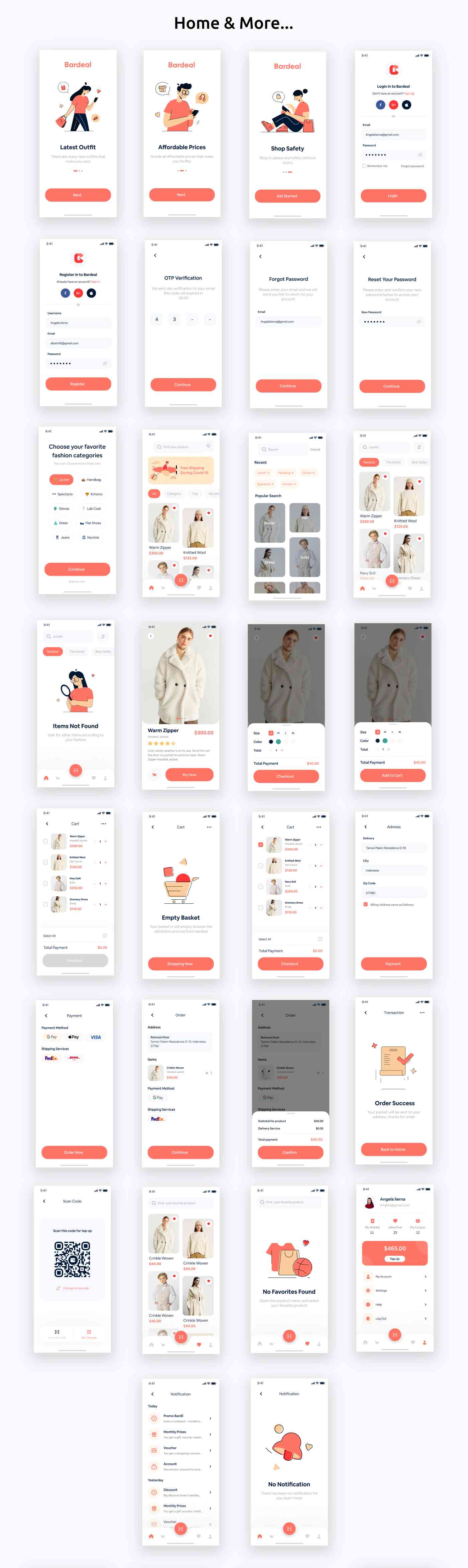 BarDeal ANDROID + IOS + FIGMA (Free) | UI Kit | ReactNative | Online Shopping Mobile App - 2