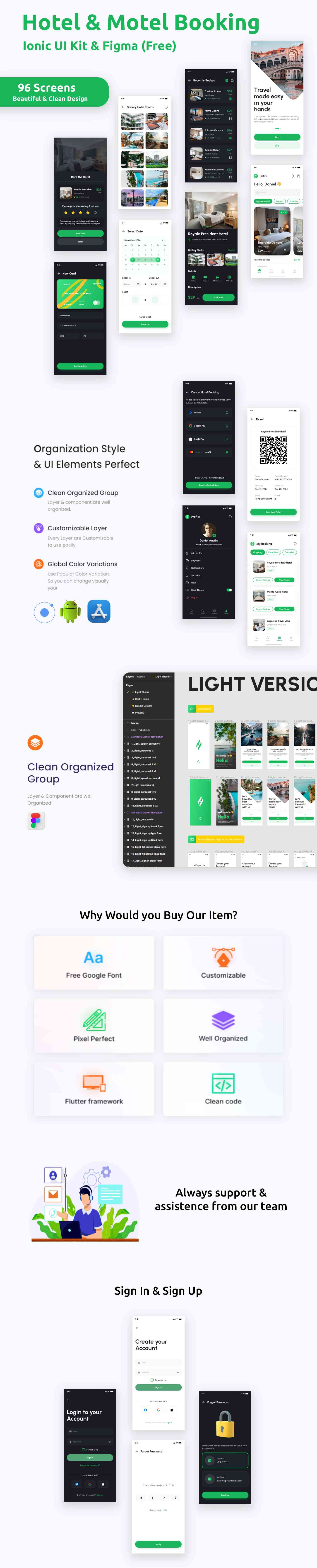 Helia Hotel Booking ANDROID + IOS + FIGMA | UI Kit | Ionic - 1
