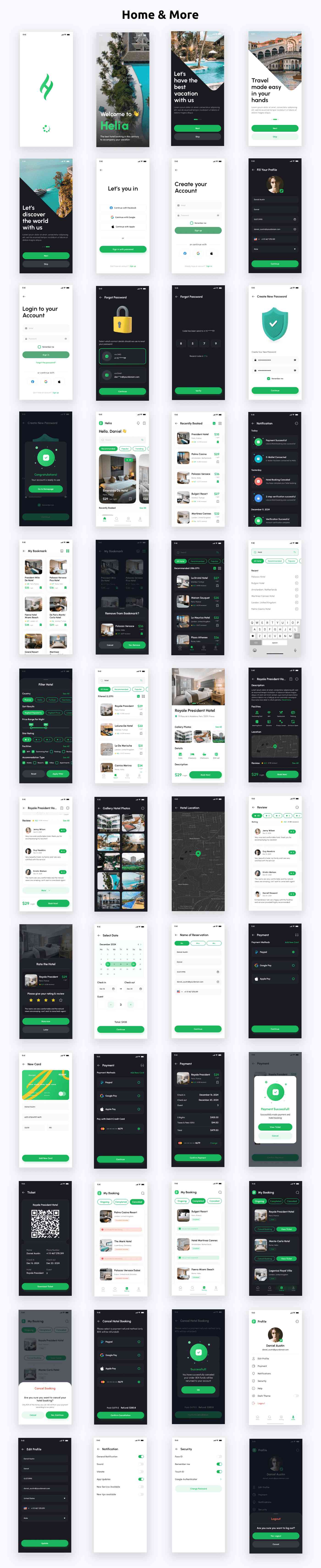 Helia Hotel Booking ANDROID + IOS + FIGMA | UI Kit | Ionic - 2