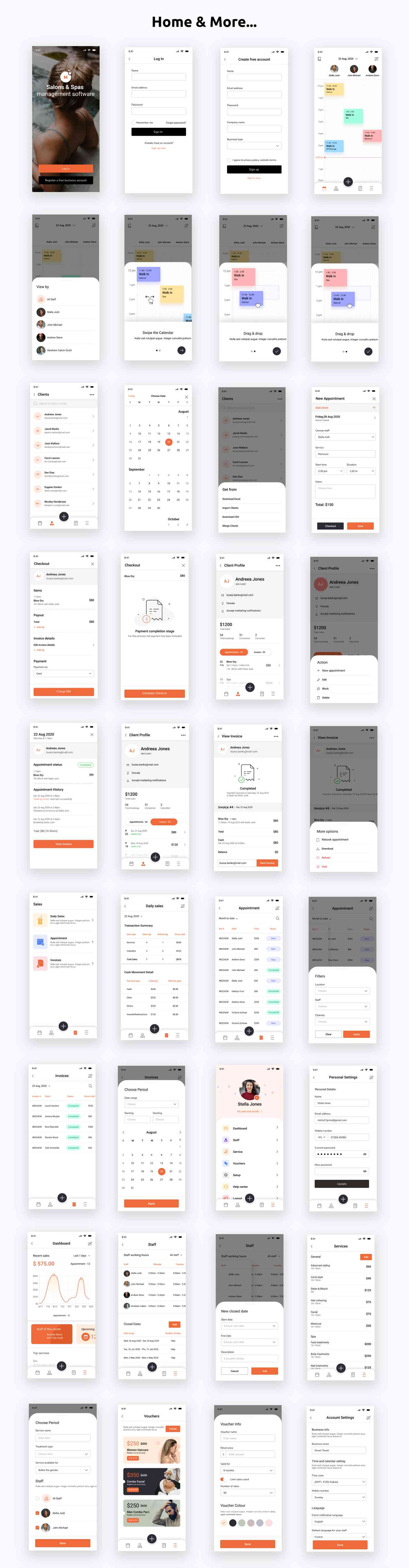 Spas & Salons App ANDROID + IOS + FIGMA + XD | UI Kit | ReactNative CLI | MoFresh - 2