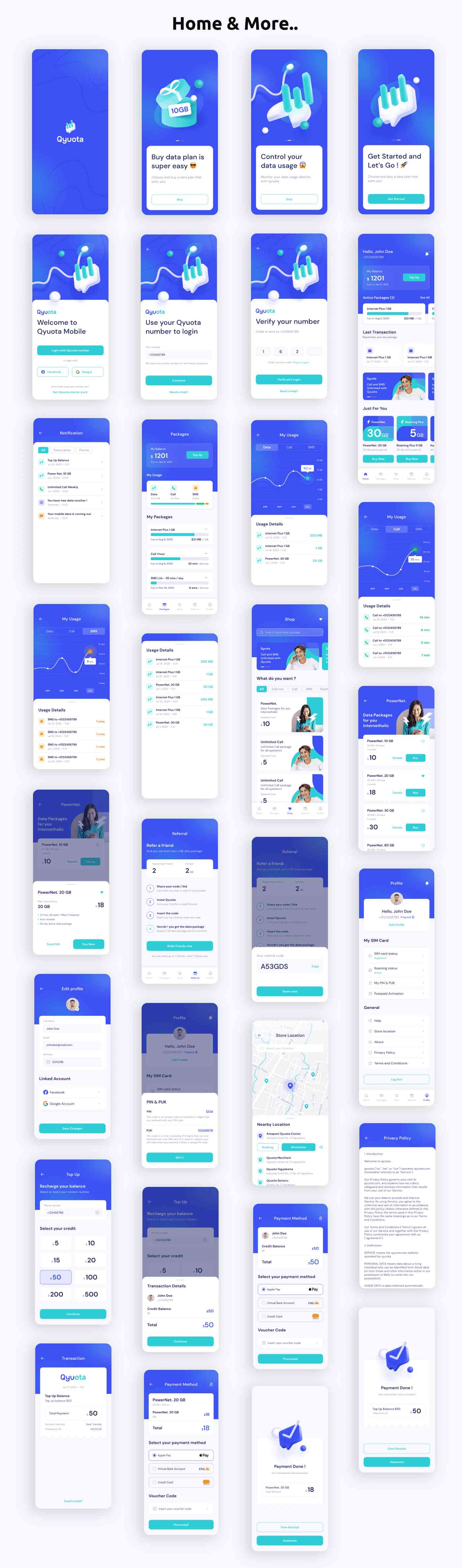 Mobile Provider TopUp App ANDROID + IOS + FIGMA | UI Kit | Flutter | Online Recharge - 3